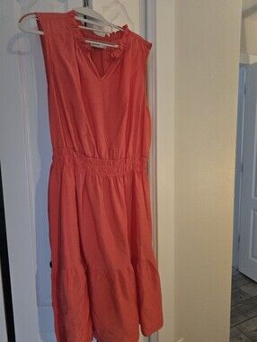 Sonoma Coral Sleeveless Summer Dress XL